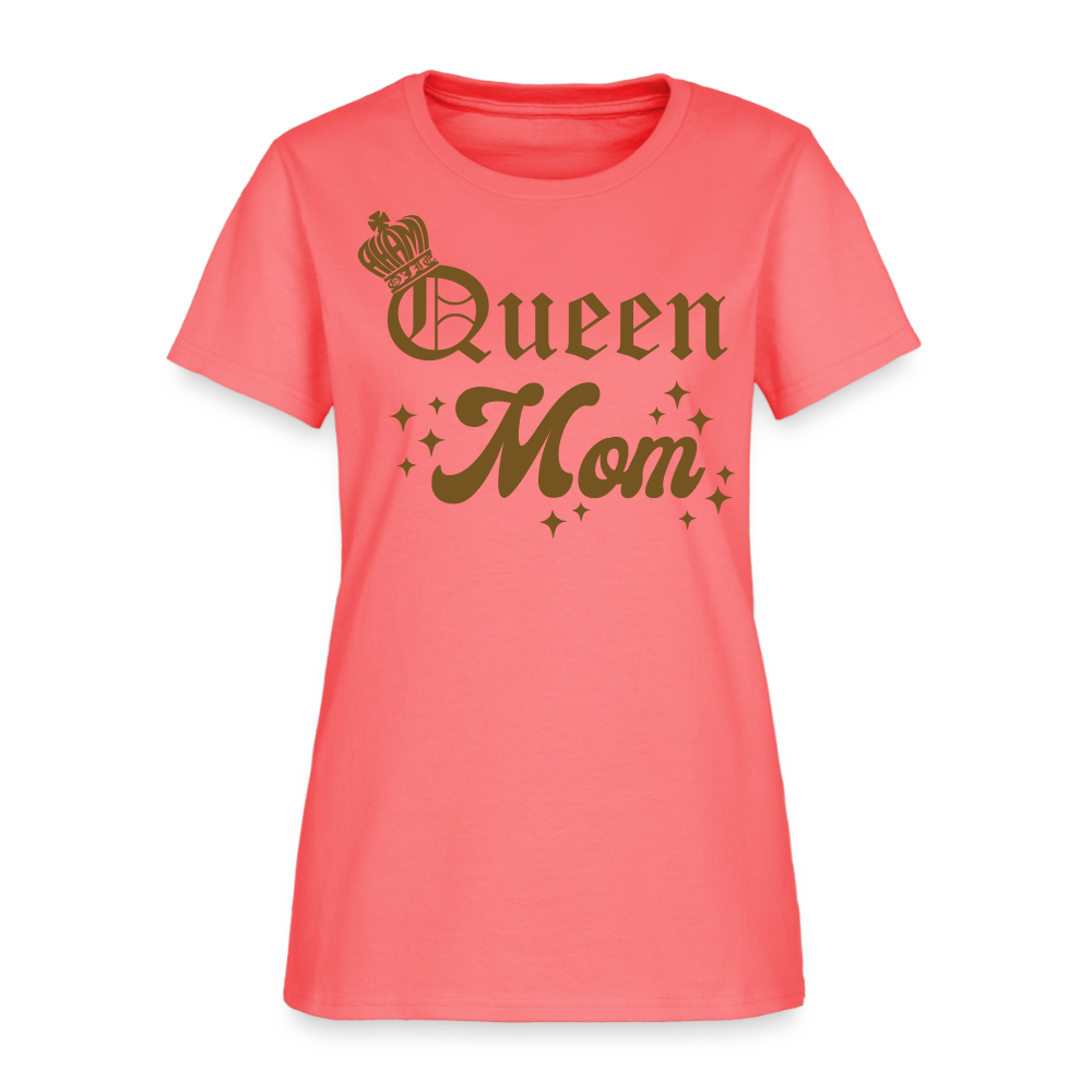 Queen Mom Women's T-Shirt - coral