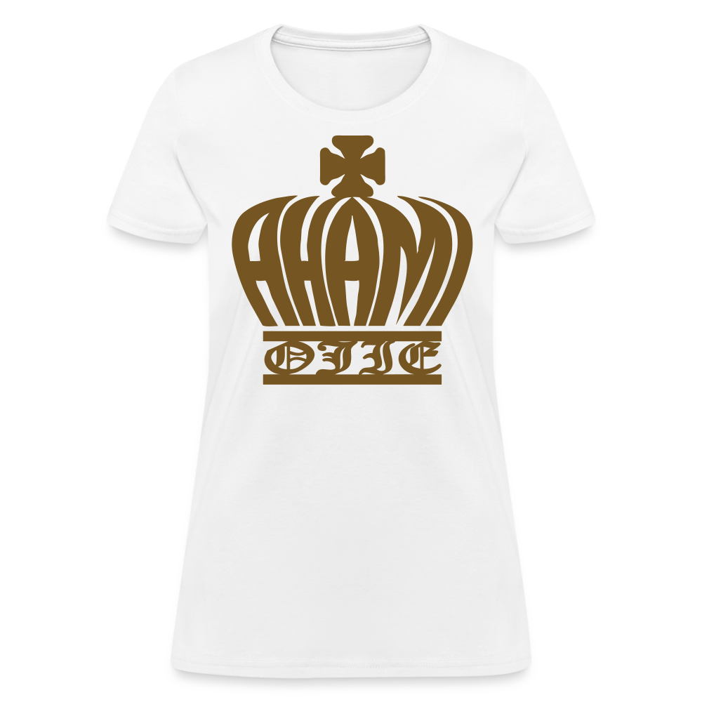 Ahamiojie Logo Royalty-shirt (Womens) - white