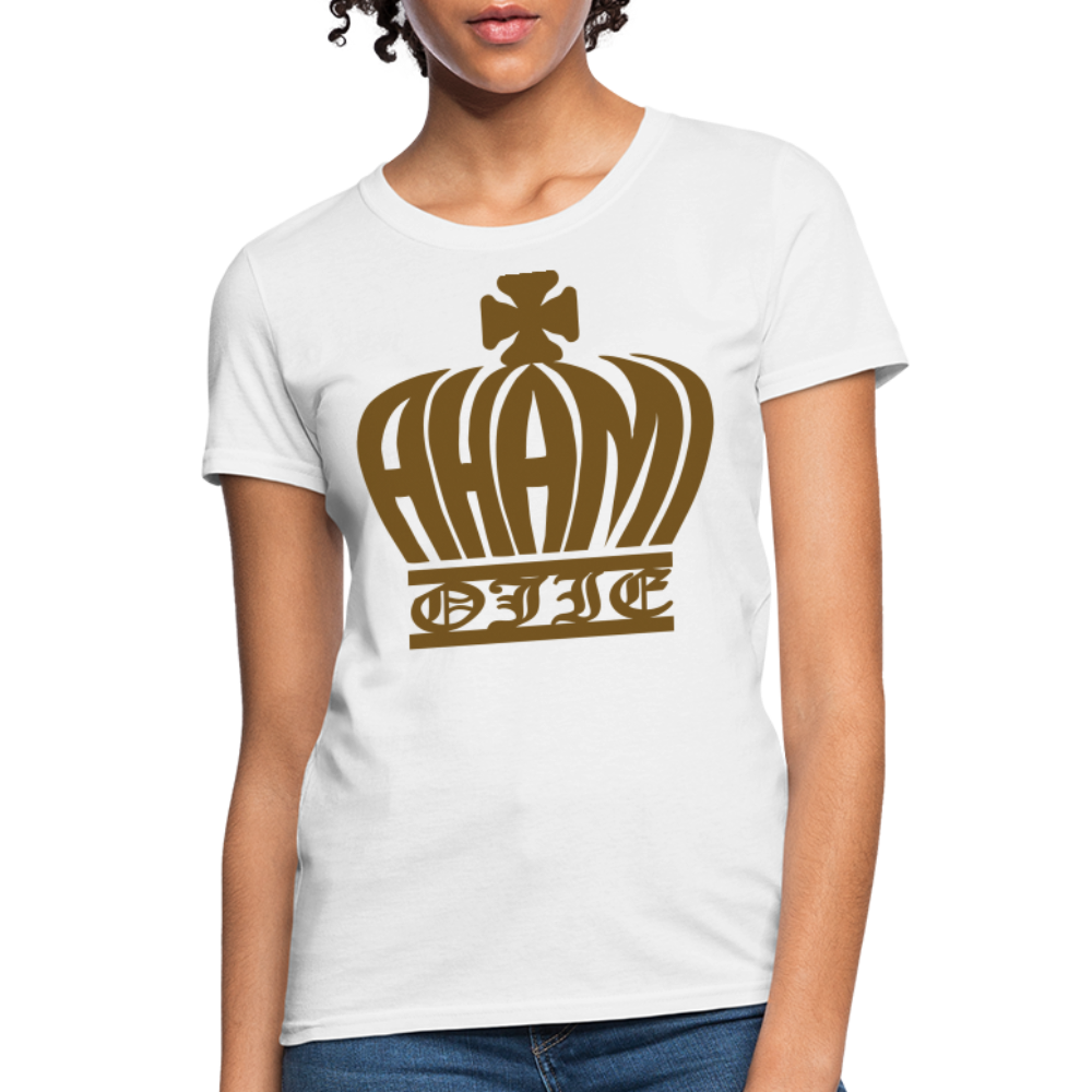 Ahamiojie Logo Royalty-shirt (Womens) - white