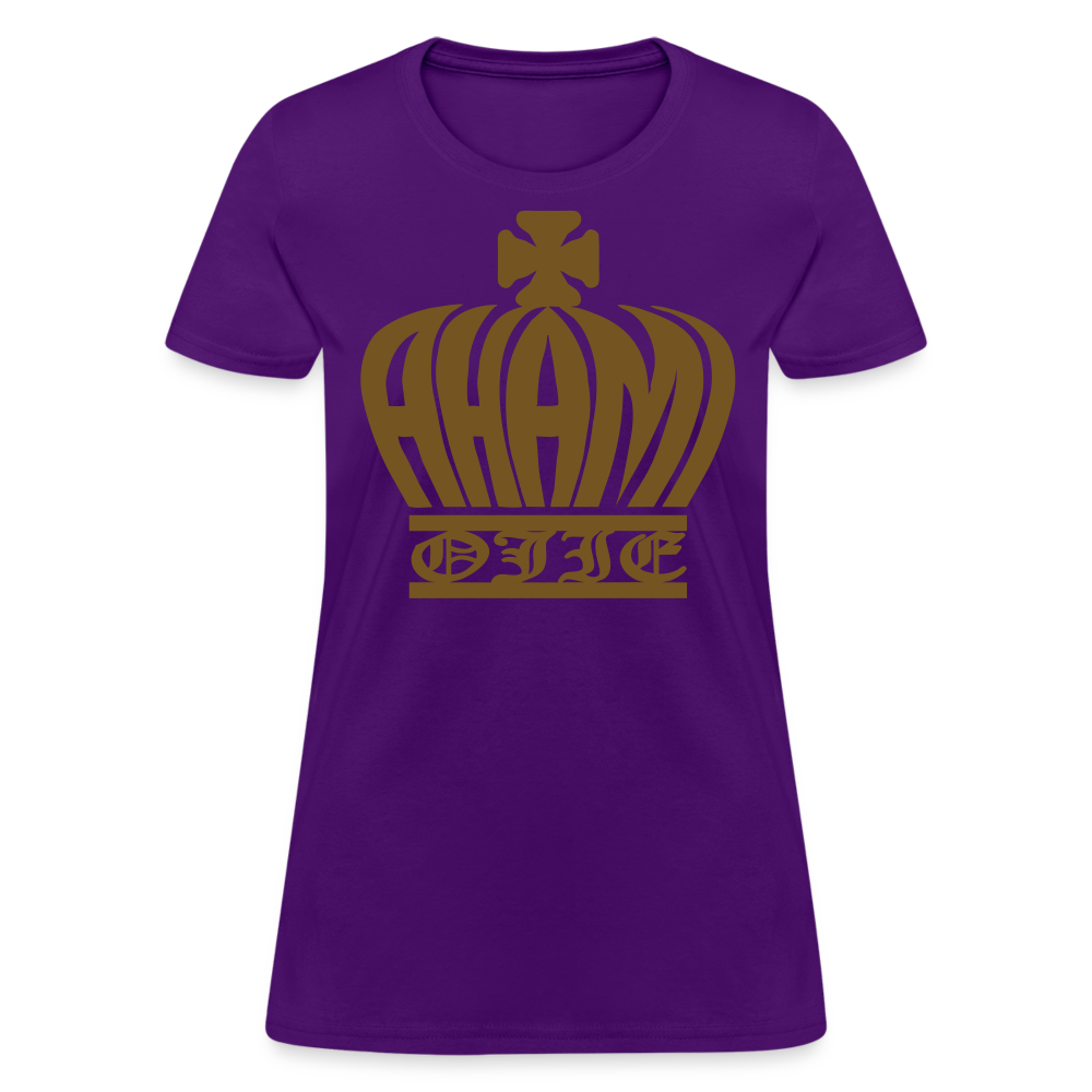 Ahamiojie Logo Royalty-shirt (Womens) - purple