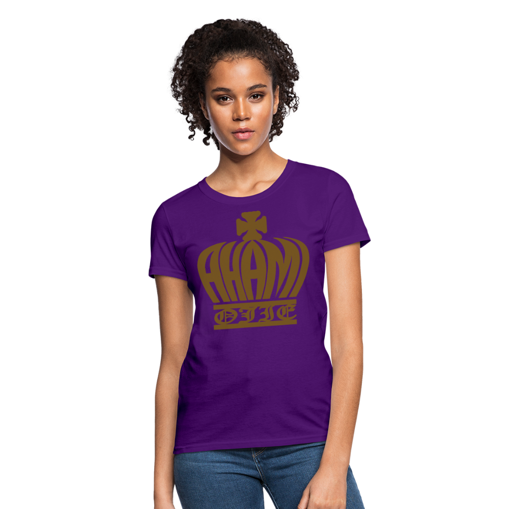 Ahamiojie Logo Royalty-shirt (Womens) - purple