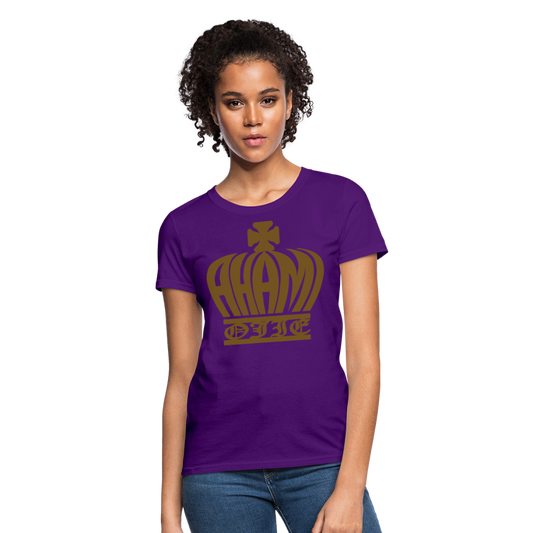 Ahamiojie Logo Royalty-shirt (Womens) - purple