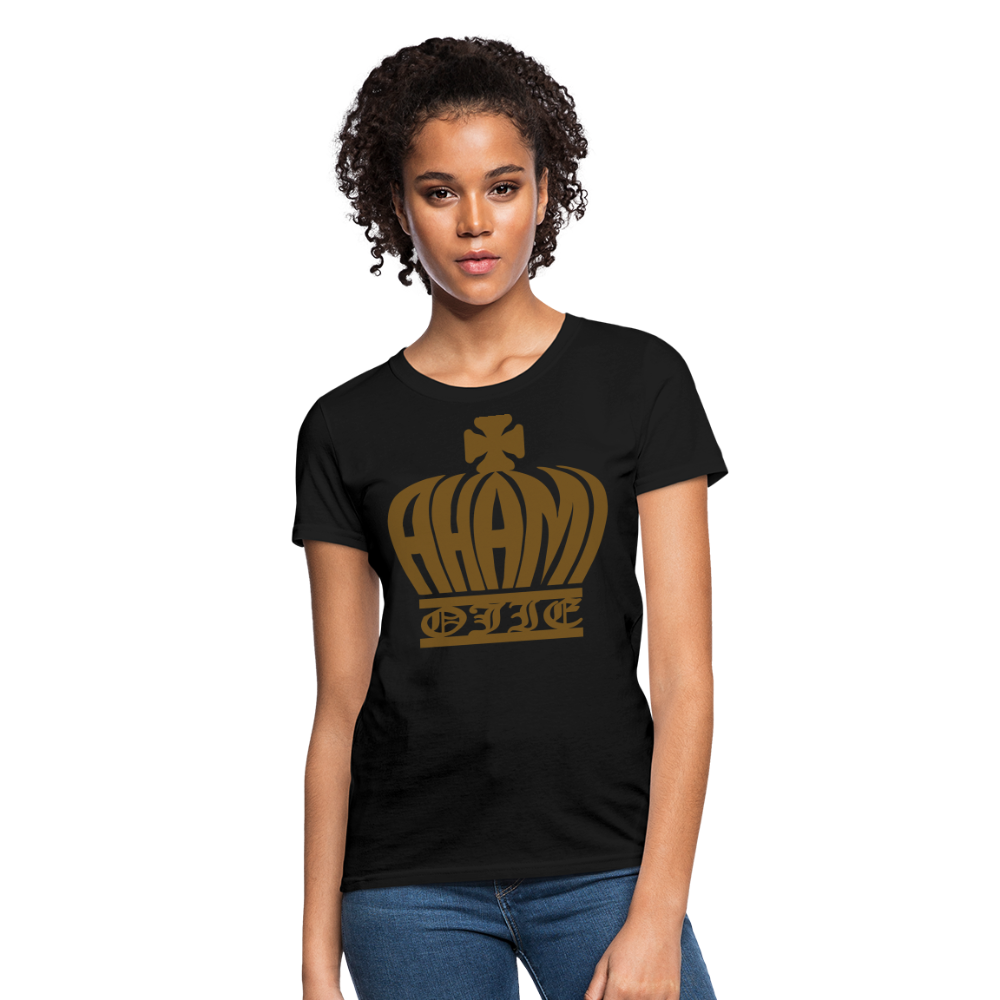 Ahamiojie Logo Royalty-shirt (Womens) - black