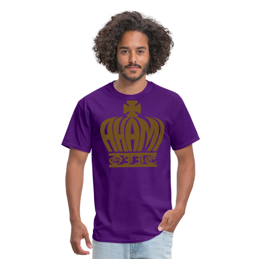 Ahamiojie Logo Royalty-shirt(Mens) - purple